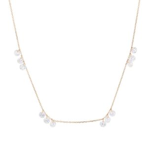 Round Diamond Tassel Necklace
