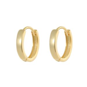 Minimalist Polished Hoop Earrings