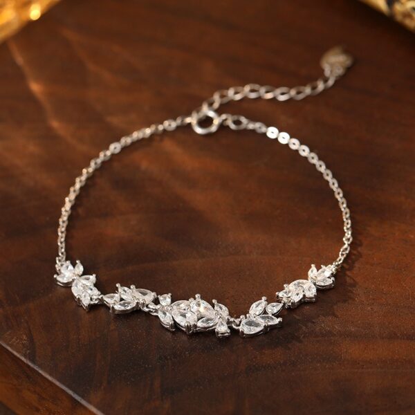 Sophisticated Wisteria Flower Bracelet - Image 2