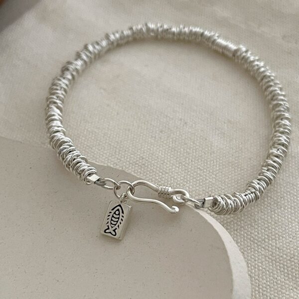Square Charm Beaded Bracelet - Image 2