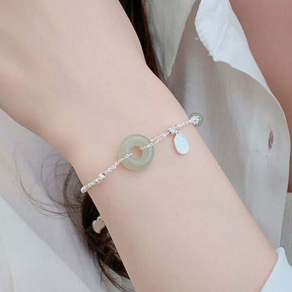 Silver Bead Peace and Blessing Bracelet - Image 2